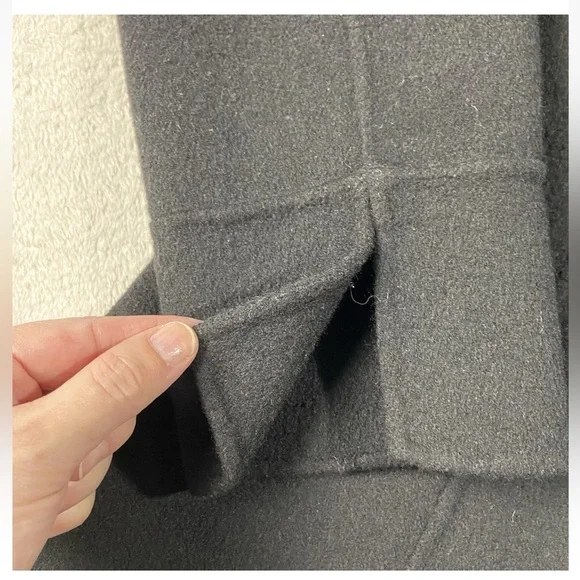 Kenar 100% Boiled Wool Black Jacket Cardigan Blazer - Picture 3 of 12